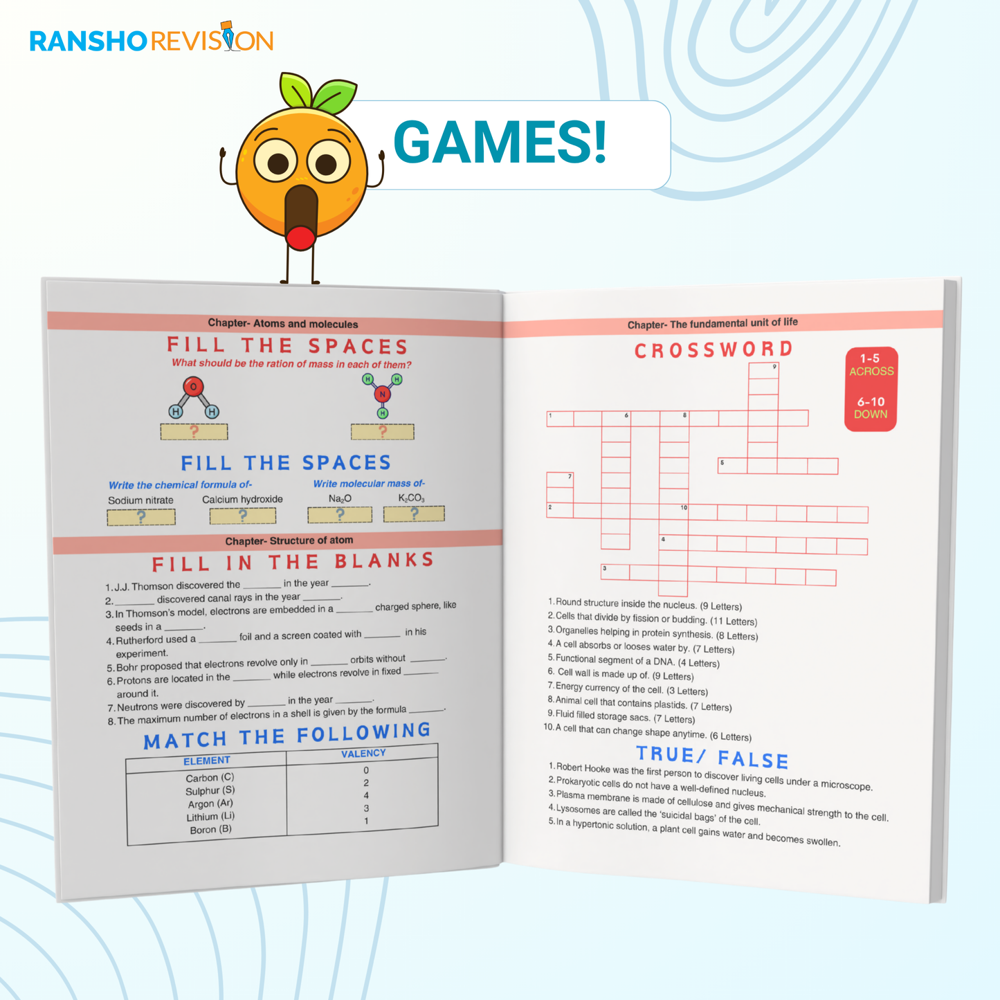1' o Clock Revision book for Science for class 9th CBSE 2026