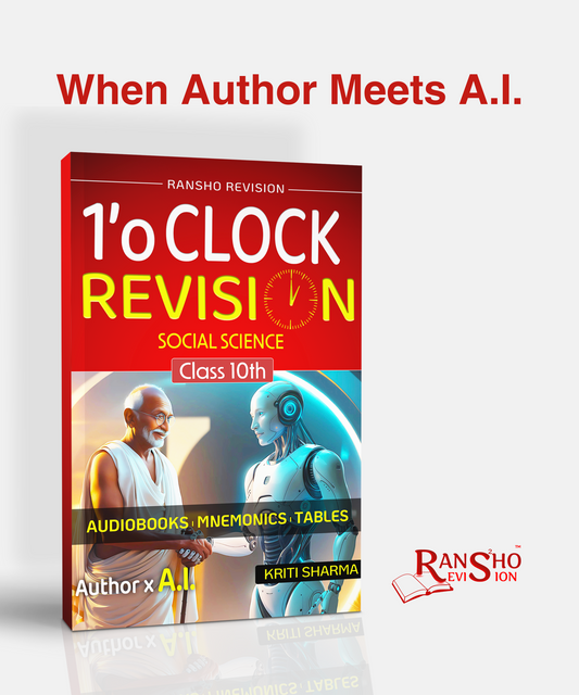 1'o Clock Revision book for Social Science for class 10th CBSE 2025