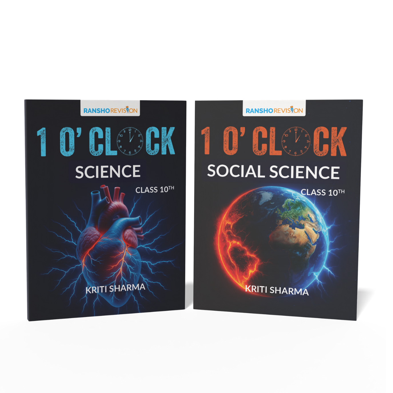 1'o Clock Revision book for Science and Social Science for class 10th CBSE 2026 (Set of 2)