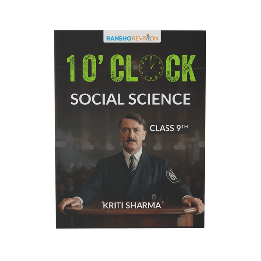 1'o Clock Revision book for Social Science for class 9th CBSE 2026