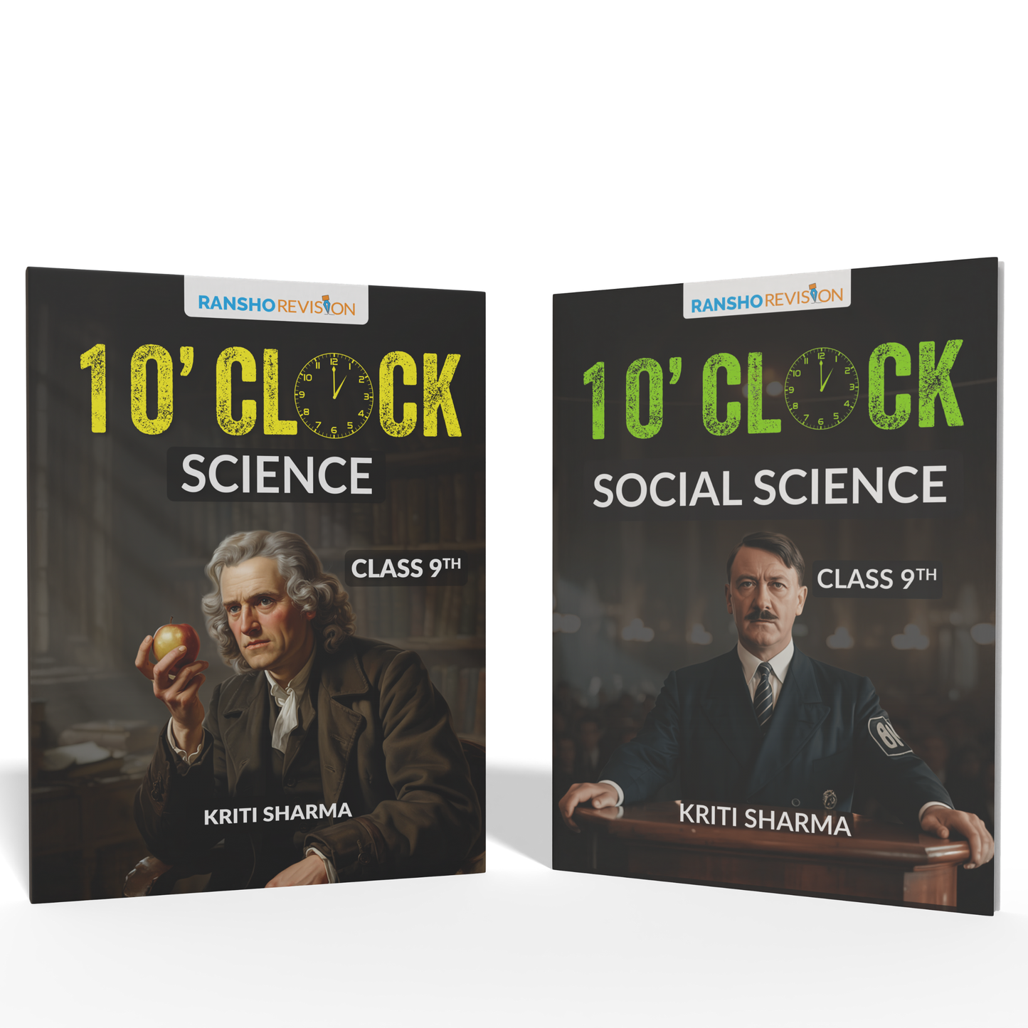 1'o Clock Revision book for Science and Social Science for class 9th CBSE 2026 (Set of 2)
