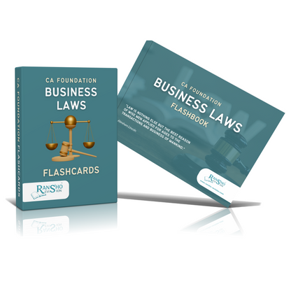 CA combo- Business Laws and Quantitive Aptitude colorful flashcards