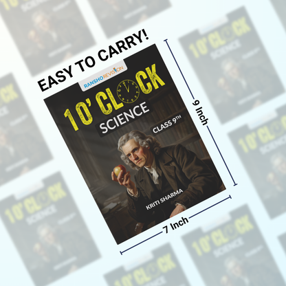 1' o Clock Revision book for Science for class 9th CBSE 2026