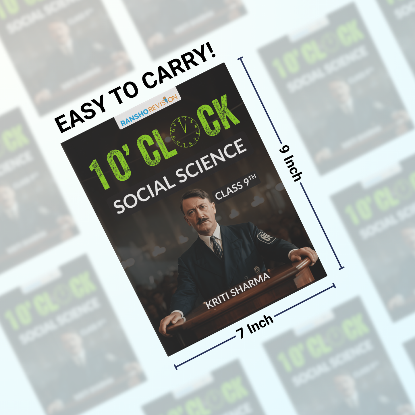 1'o Clock Revision book for Social Science for class 9th CBSE 2026